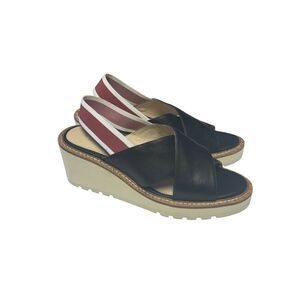 Cecilia NY Gabby sling back wedge sandals size 8